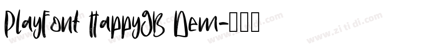 PlayFont HappyGB Dem字体转换